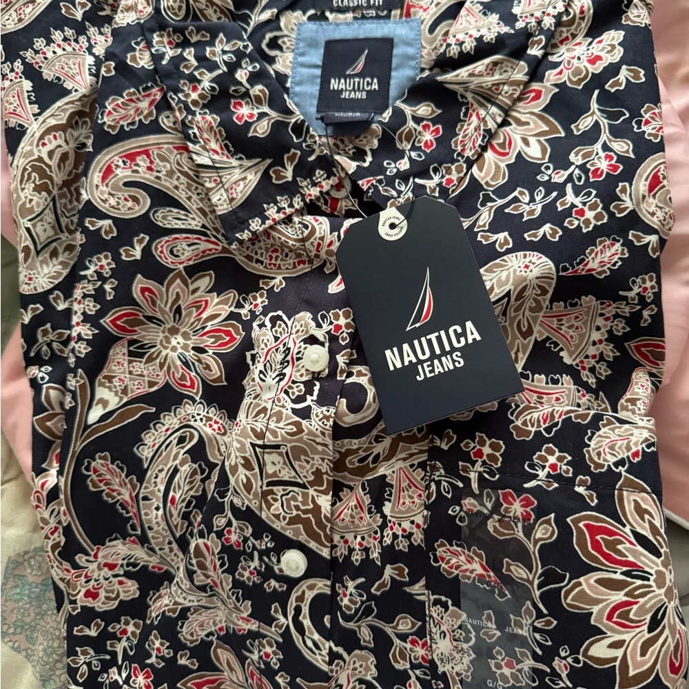 Nautica Jeans  Paisley Shirt